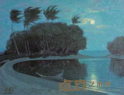 广廷勃 海南岛月光 50×65cm